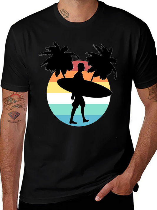 Surfer Silhouette Graphic Tee