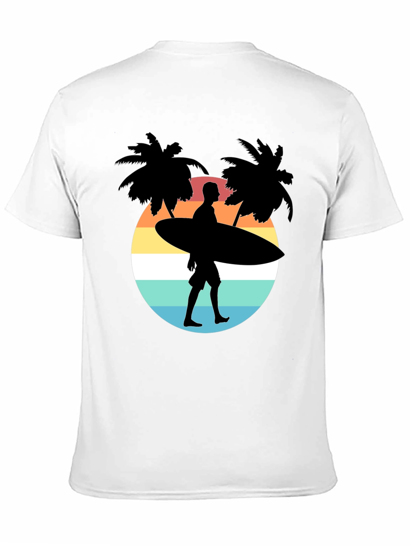 Surfer Silhouette Graphic Tee