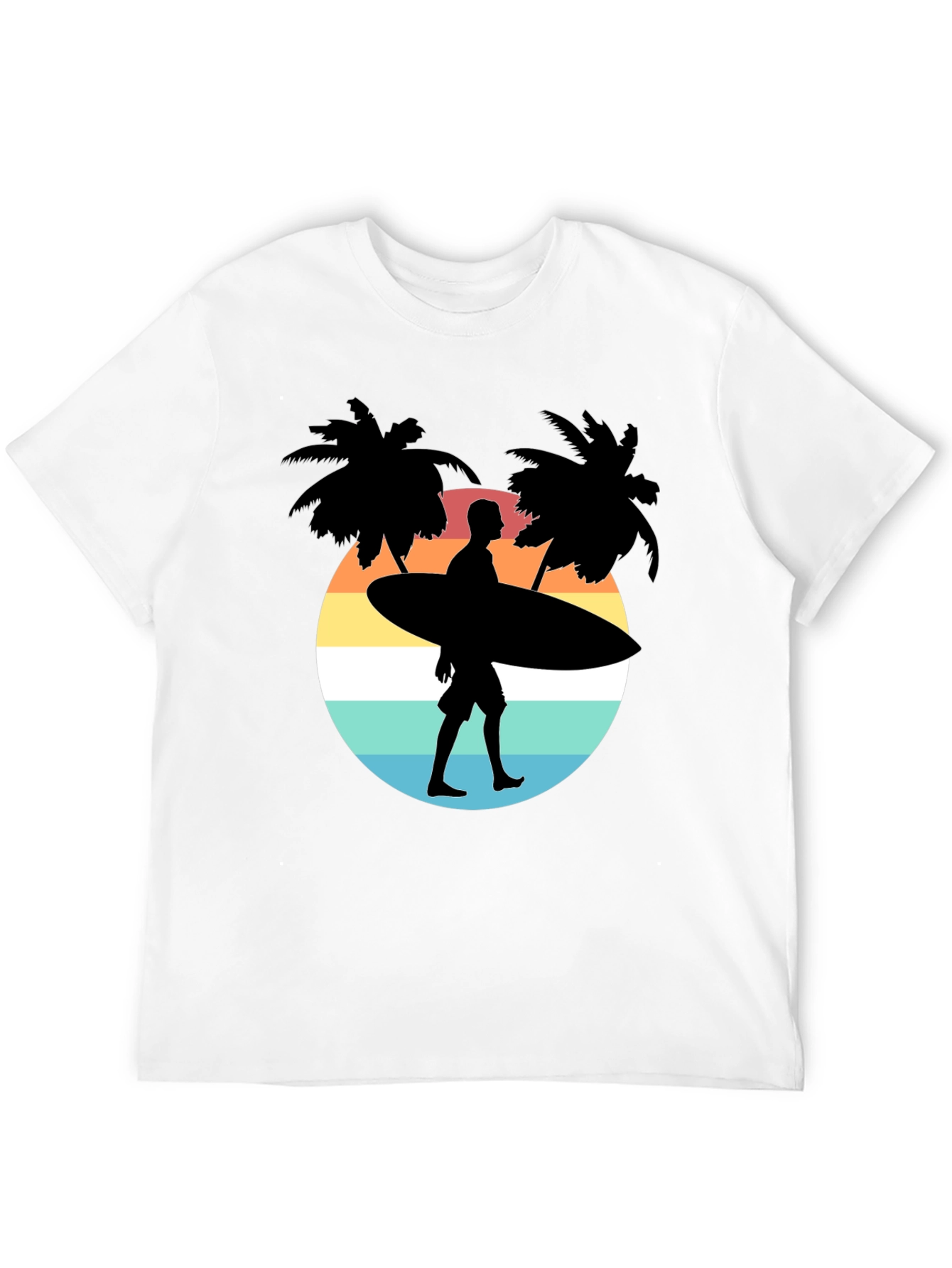 Surfer Silhouette Graphic Tee