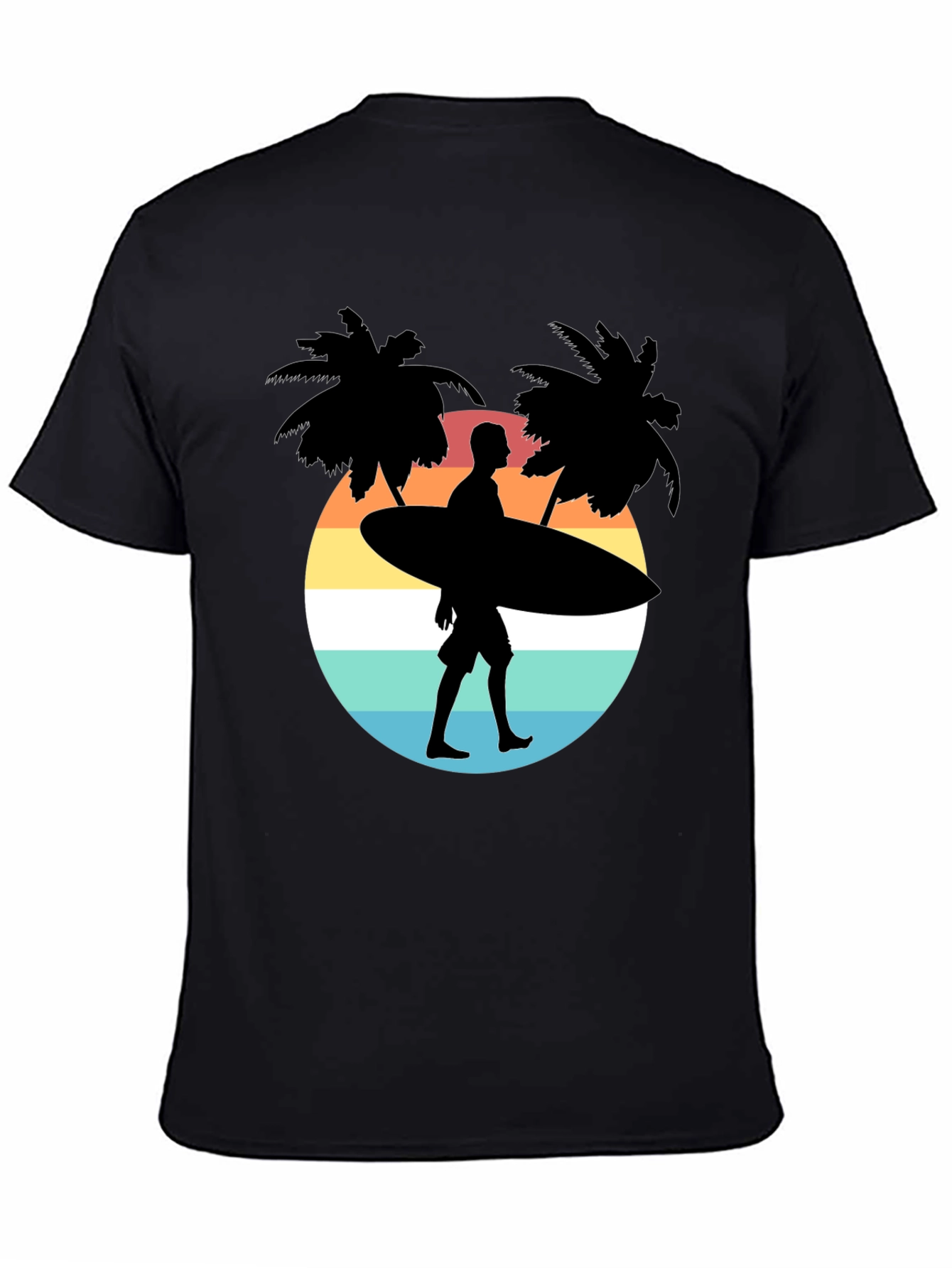 Surfer Silhouette Graphic Tee