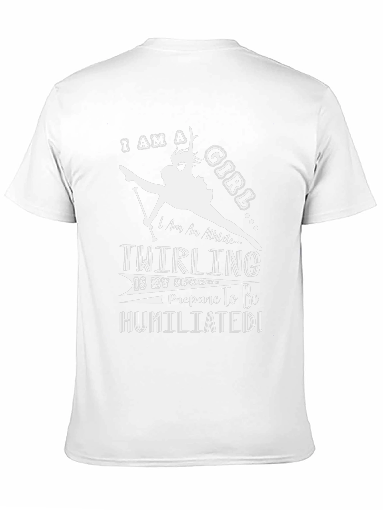Twirling Girl Black T-Shirt - Athlete Humor Tee