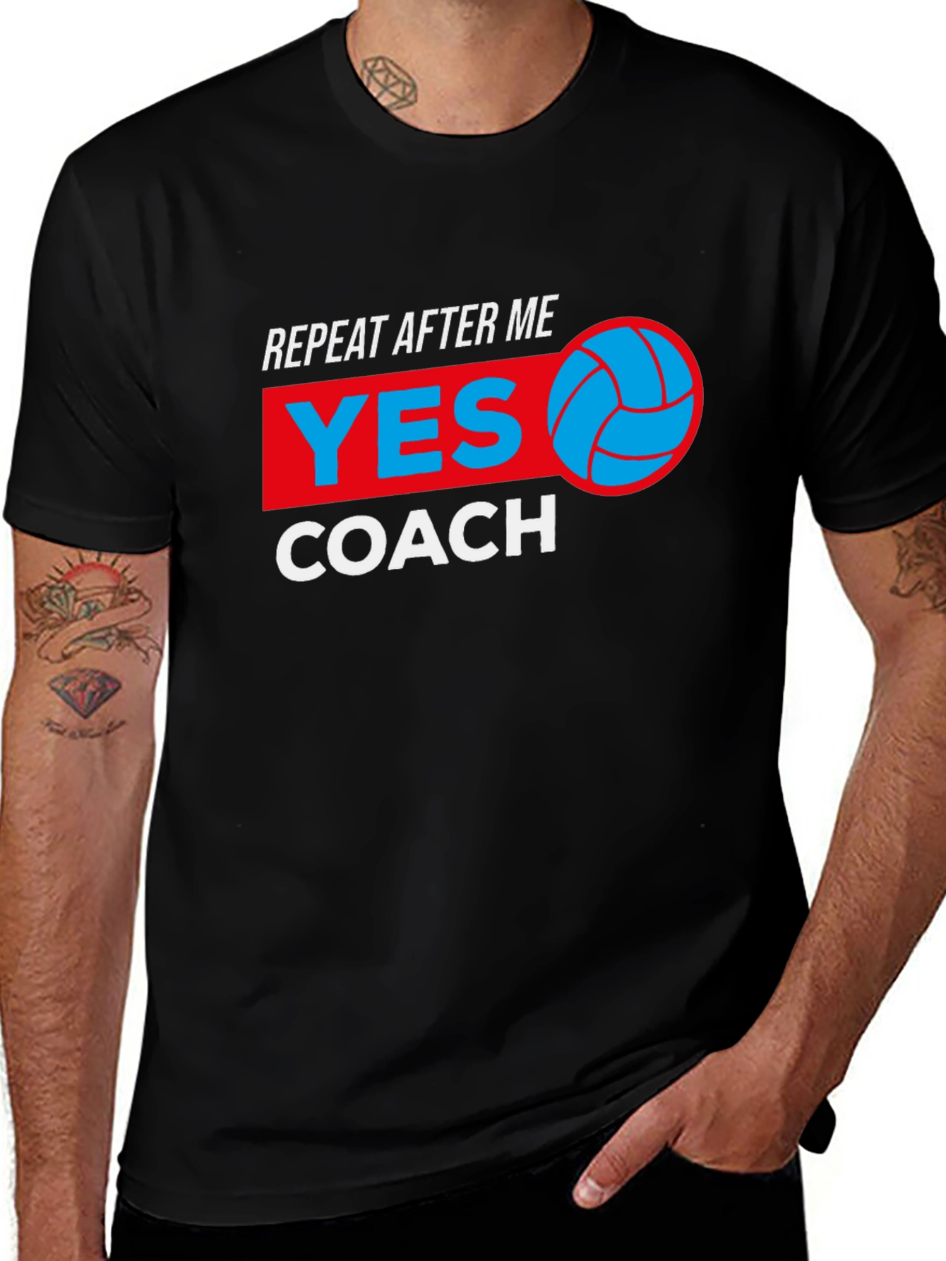 Volleyball Coach Graphic Tee