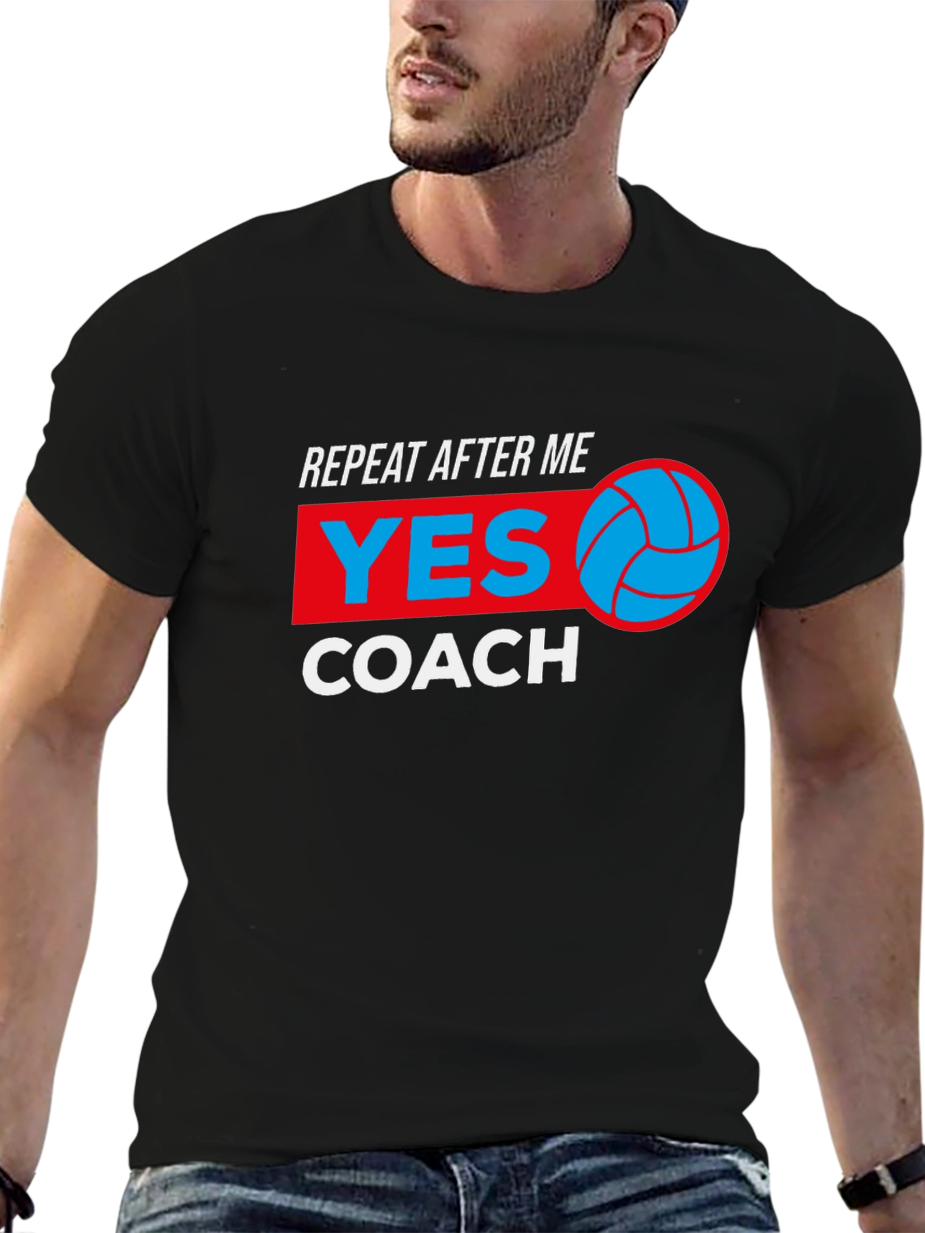 Volleyball Coach Graphic Tee
