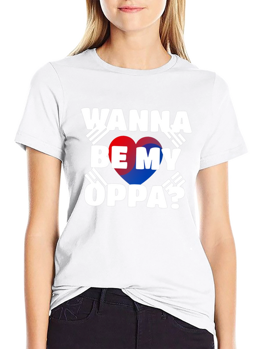 Wanna Be My Oppa? K-Drama Heart T-Shirt
