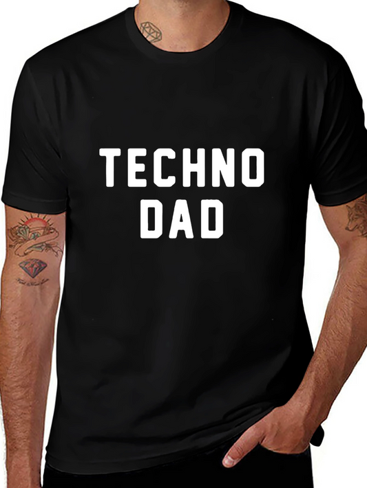 Techno Dad T-Shirt - Black Cotton Tee
