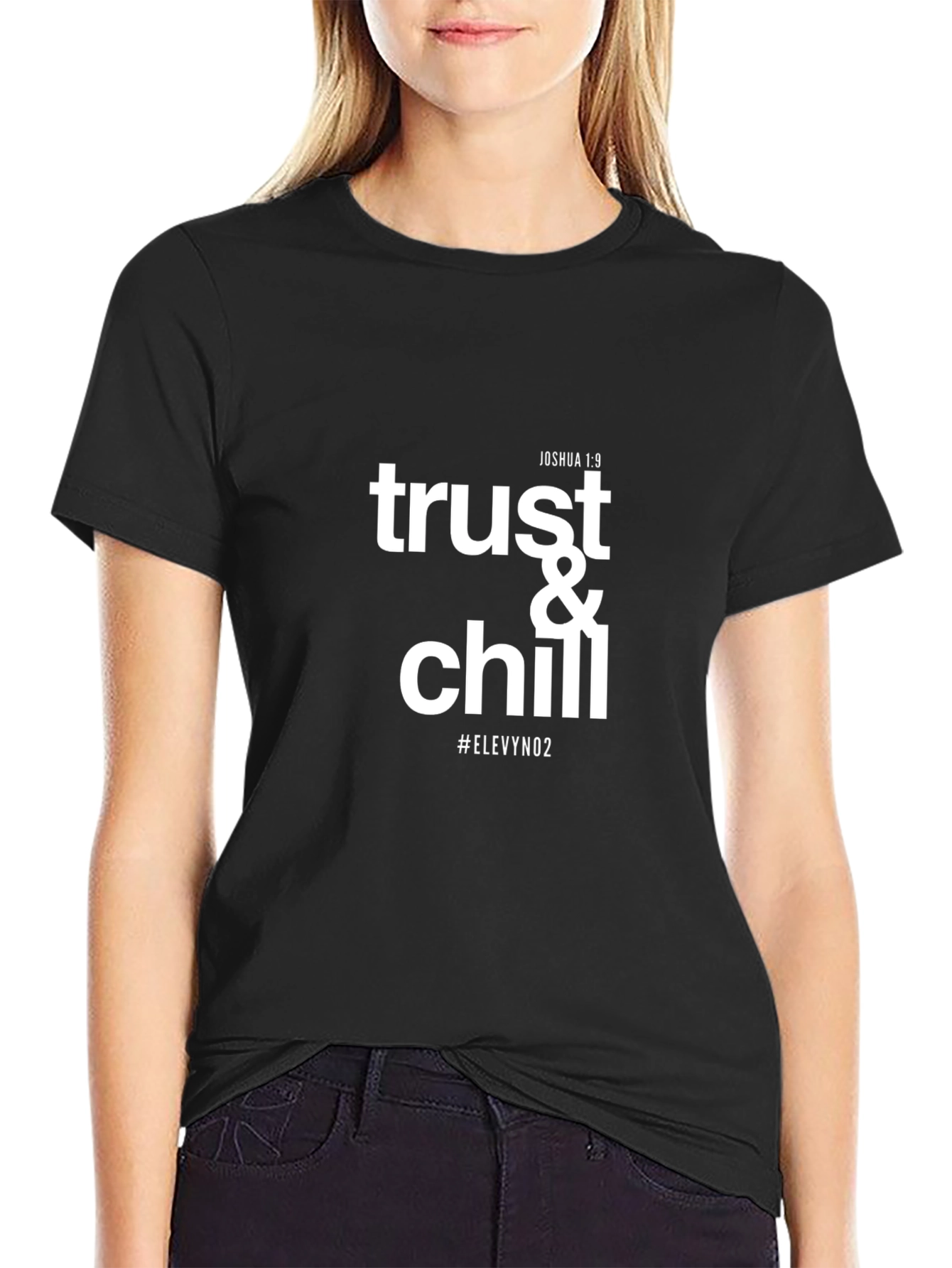 Trust & Chill Graphic Tee - Mens Black T-Shirt