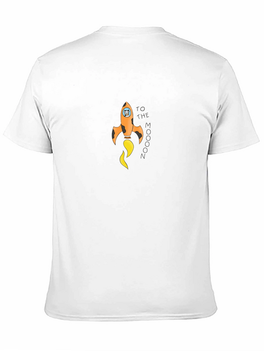 To The Moon Graphic Tee - Black Unisex T-Shirt