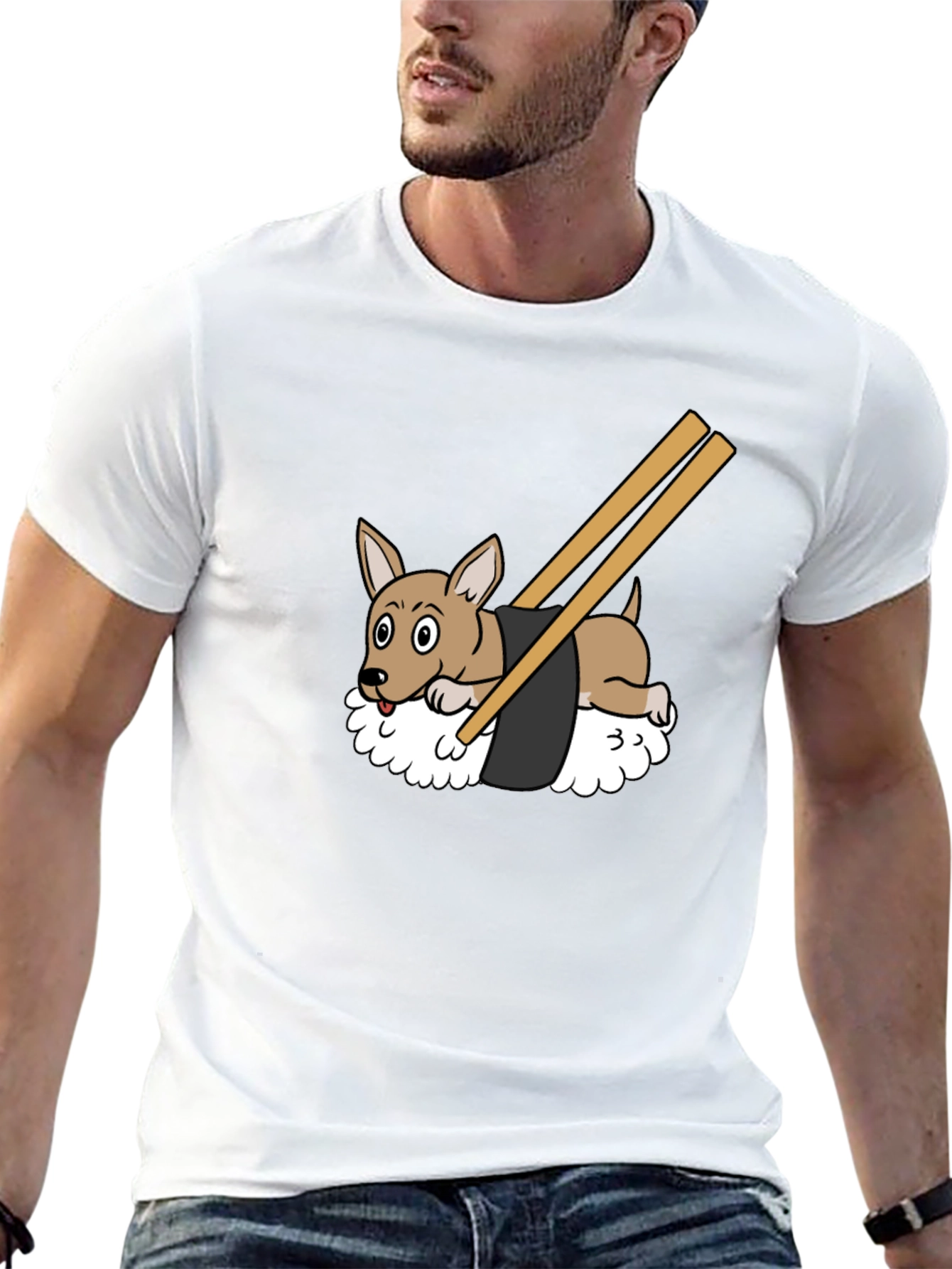 Sushi Dog Graphic Tee - Unique & Fun T-Shirt