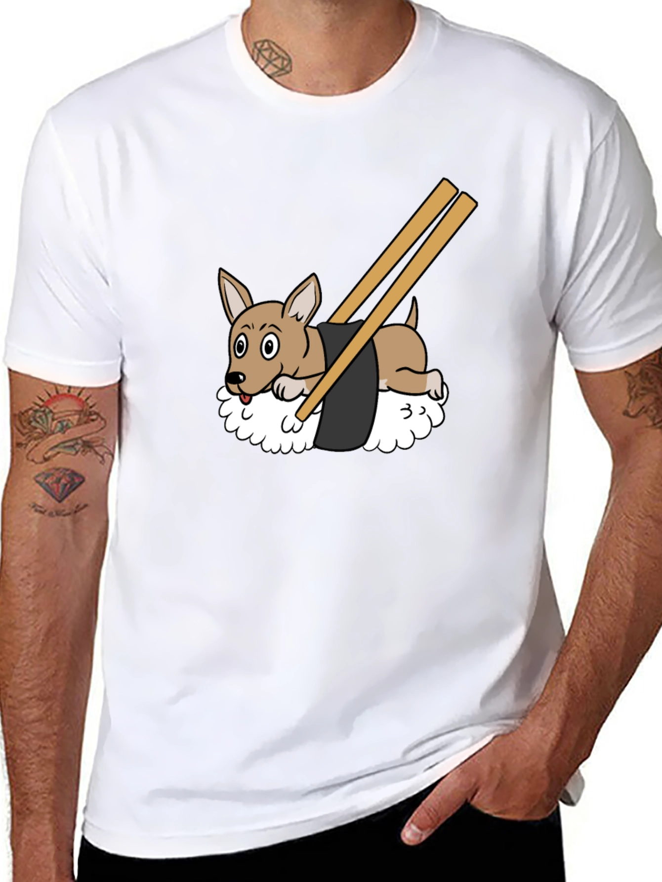 Sushi Dog Graphic Tee - Unique & Fun T-Shirt