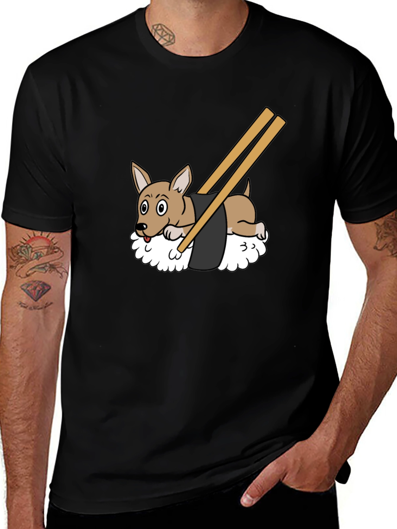 Sushi Dog Graphic Tee - Unique & Fun T-Shirt