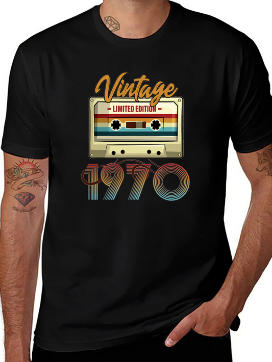 Vintage 1970 Cassette Tape T-Shirt - Limited Edition