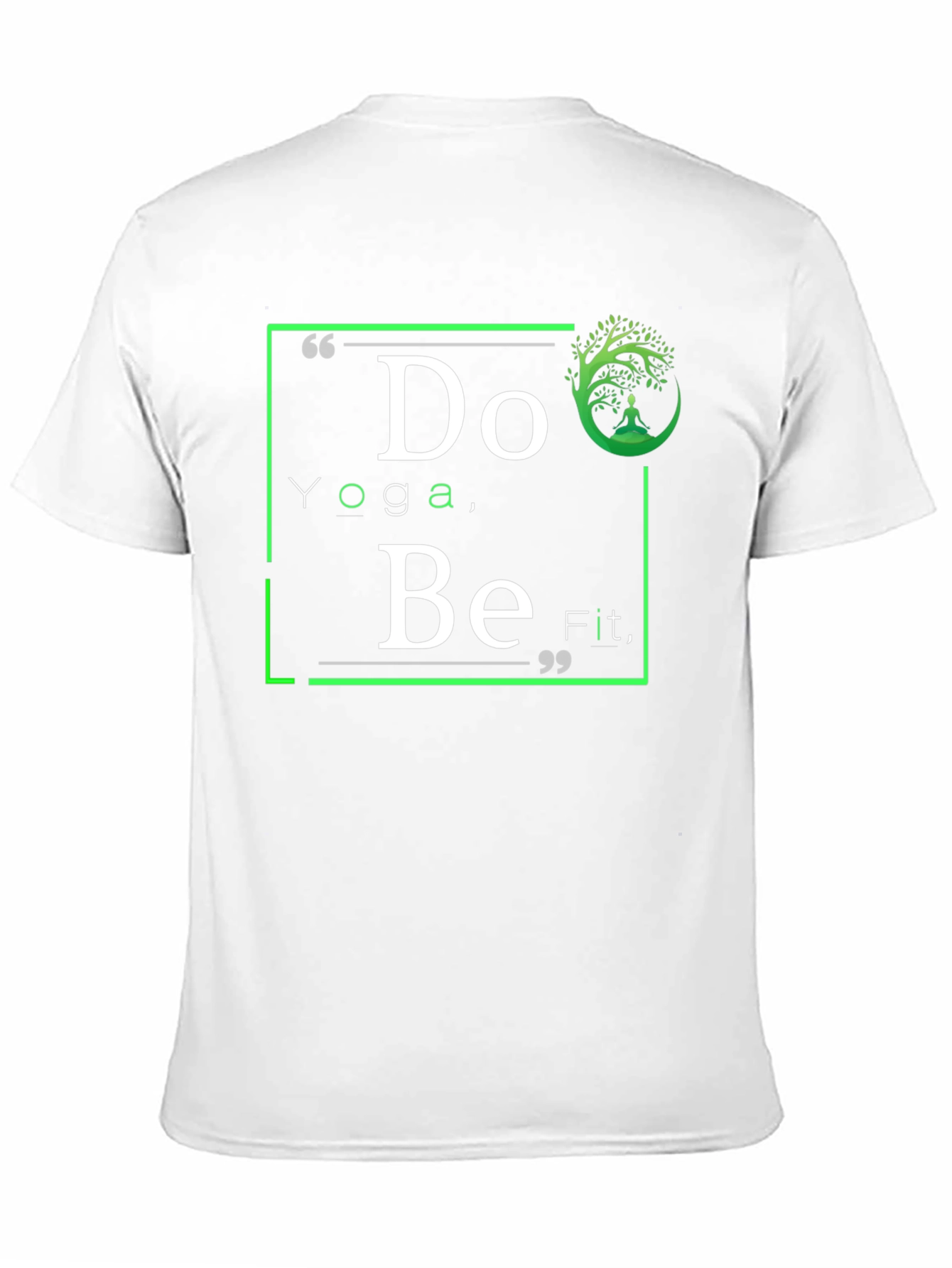Yoga Inspired Graphic T-Shirt - Do Yoga Be Fit