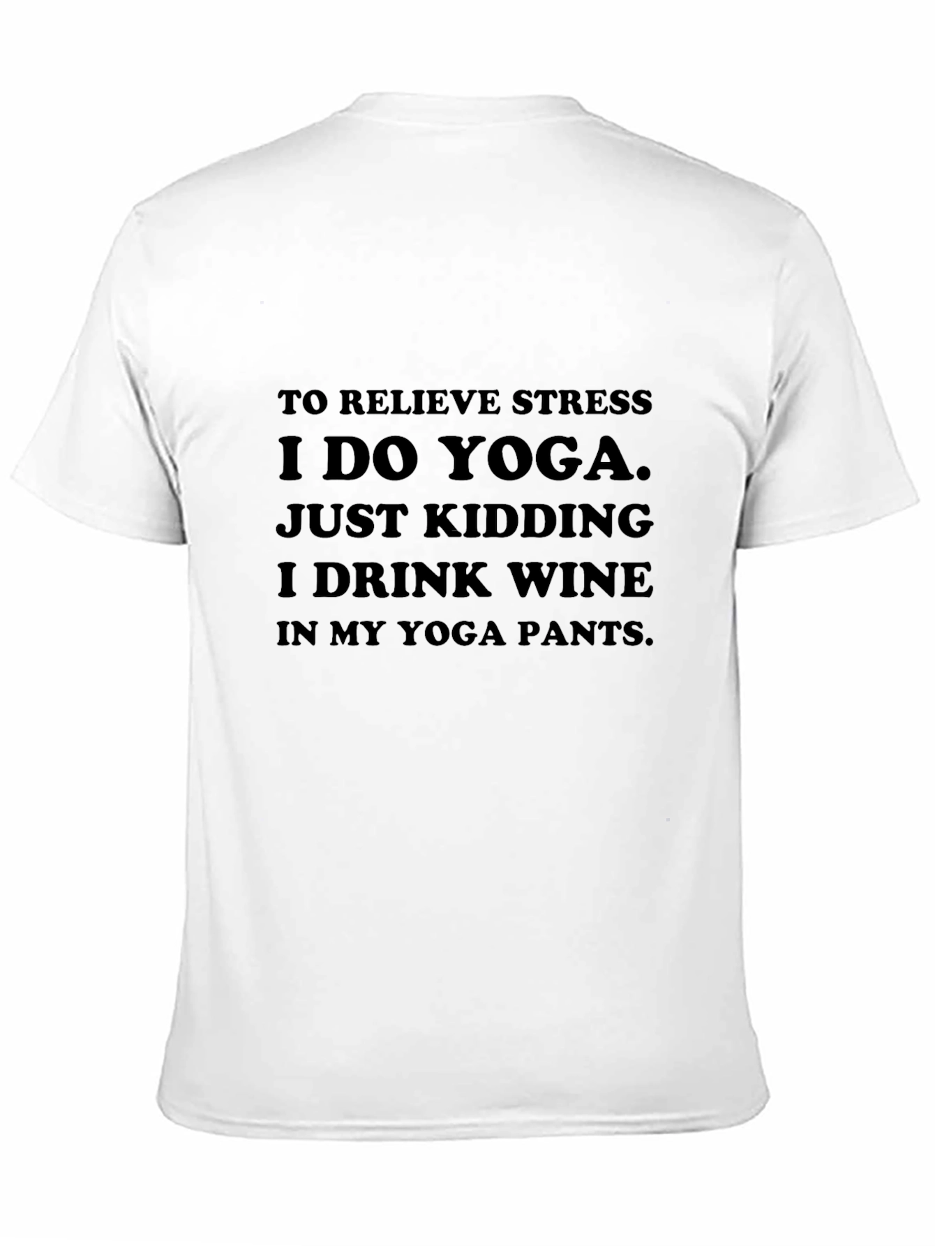 Yoga & Wine T-Shirt: Relieve Stress in Comfort