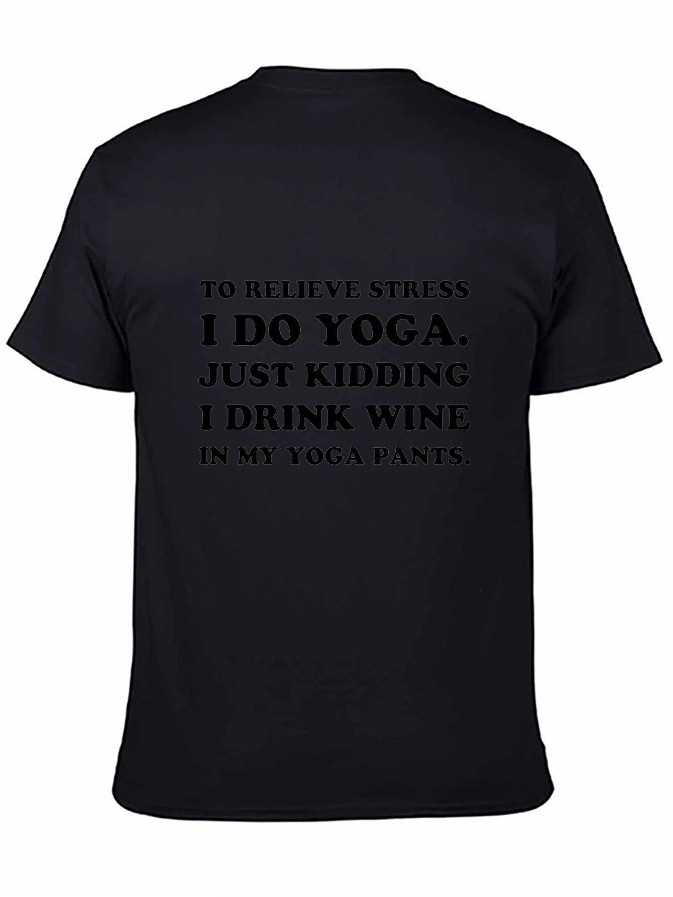 Yoga & Wine T-Shirt: Relieve Stress in Comfort