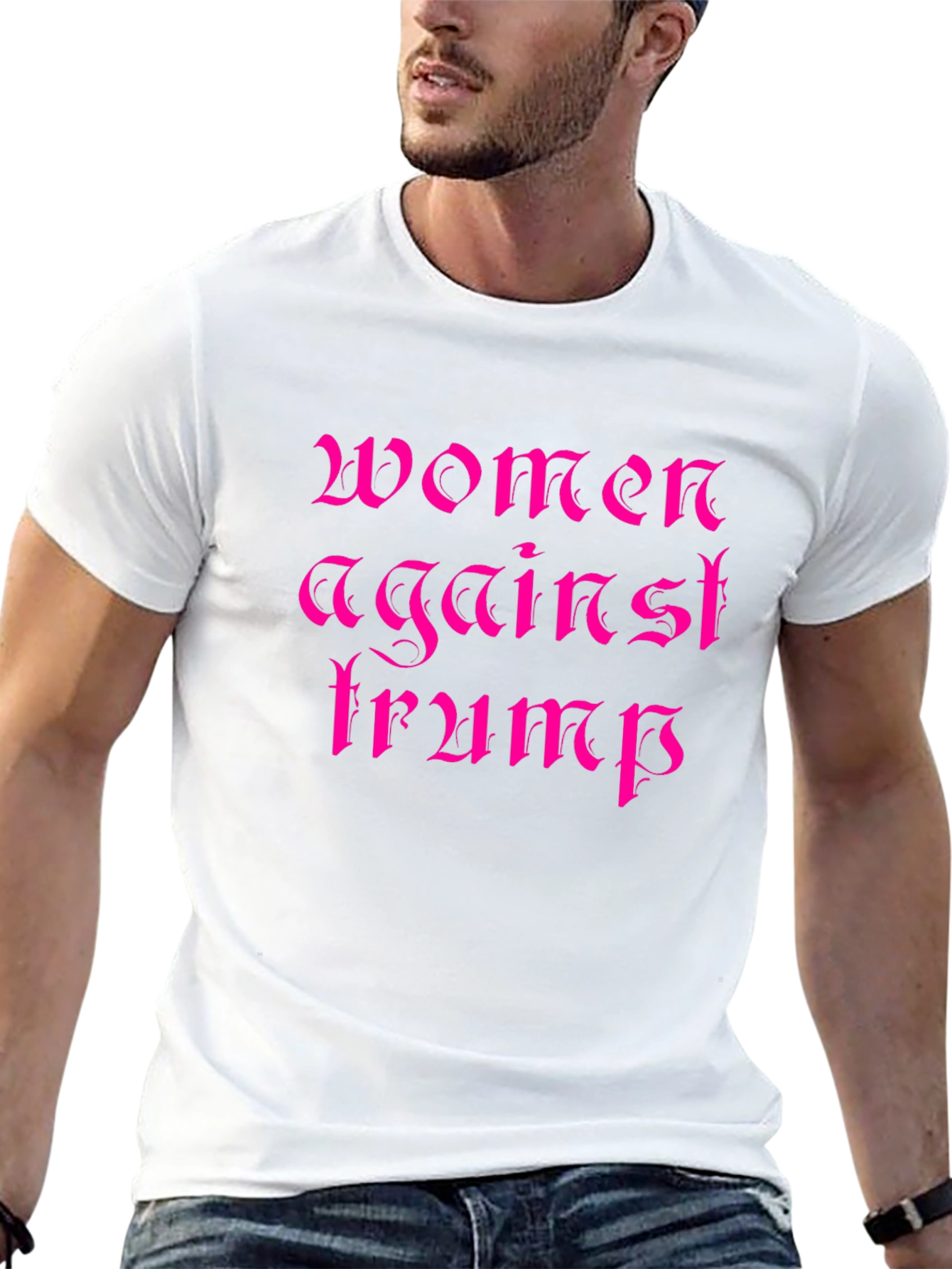 Women Against Trump Black Graphic T-Shirt