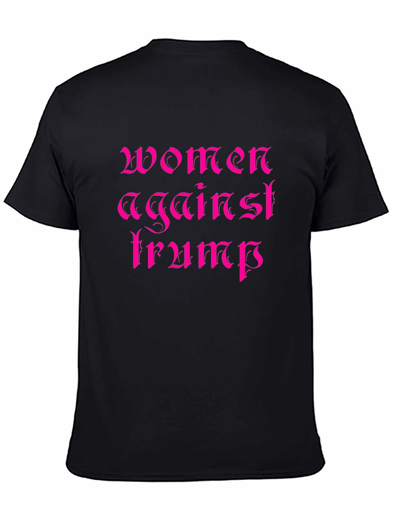 Women Against Trump Black Graphic T-Shirt