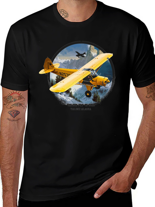 Vintage Airplane Graphic Tee - Aviation Style