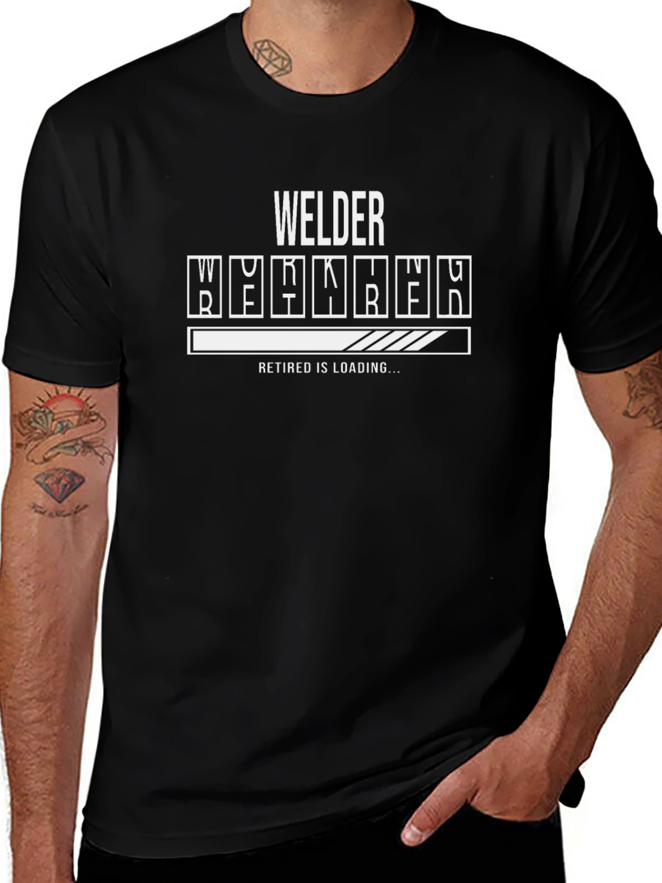Welder Retirement Loading T-Shirt