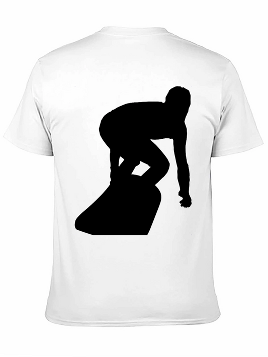 Surfer Silhouette Black T-Shirt