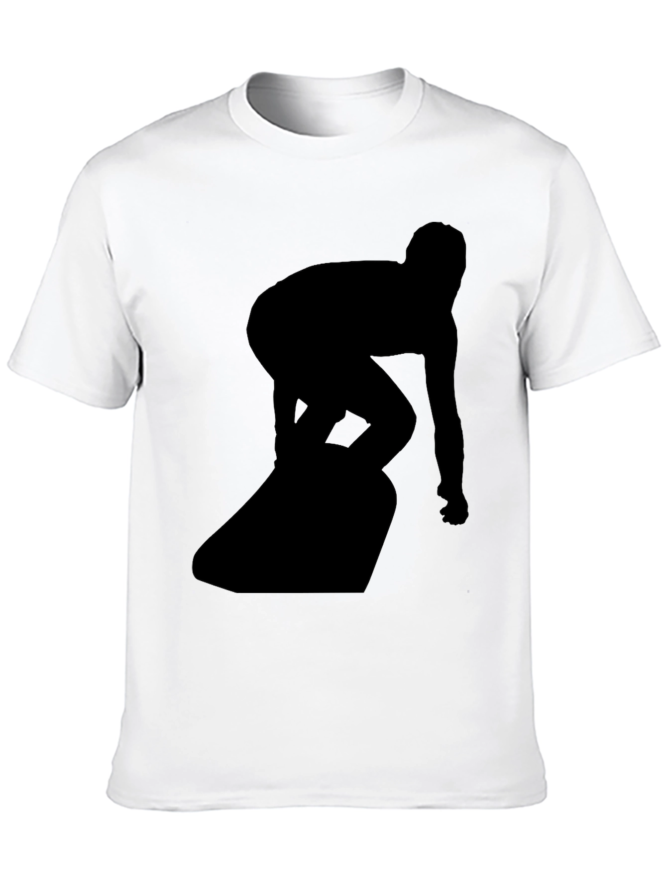 Surfer Silhouette Black T-Shirt