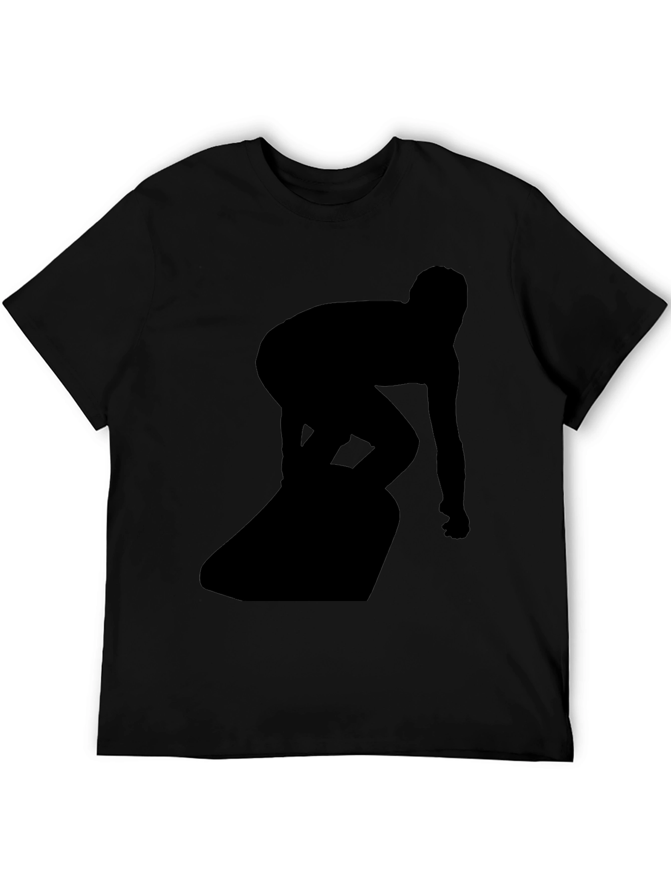 Surfer Silhouette Black T-Shirt