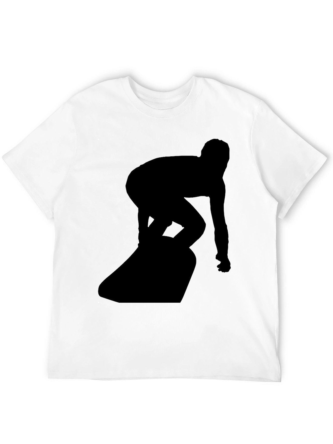 Surfer Silhouette Black T-Shirt