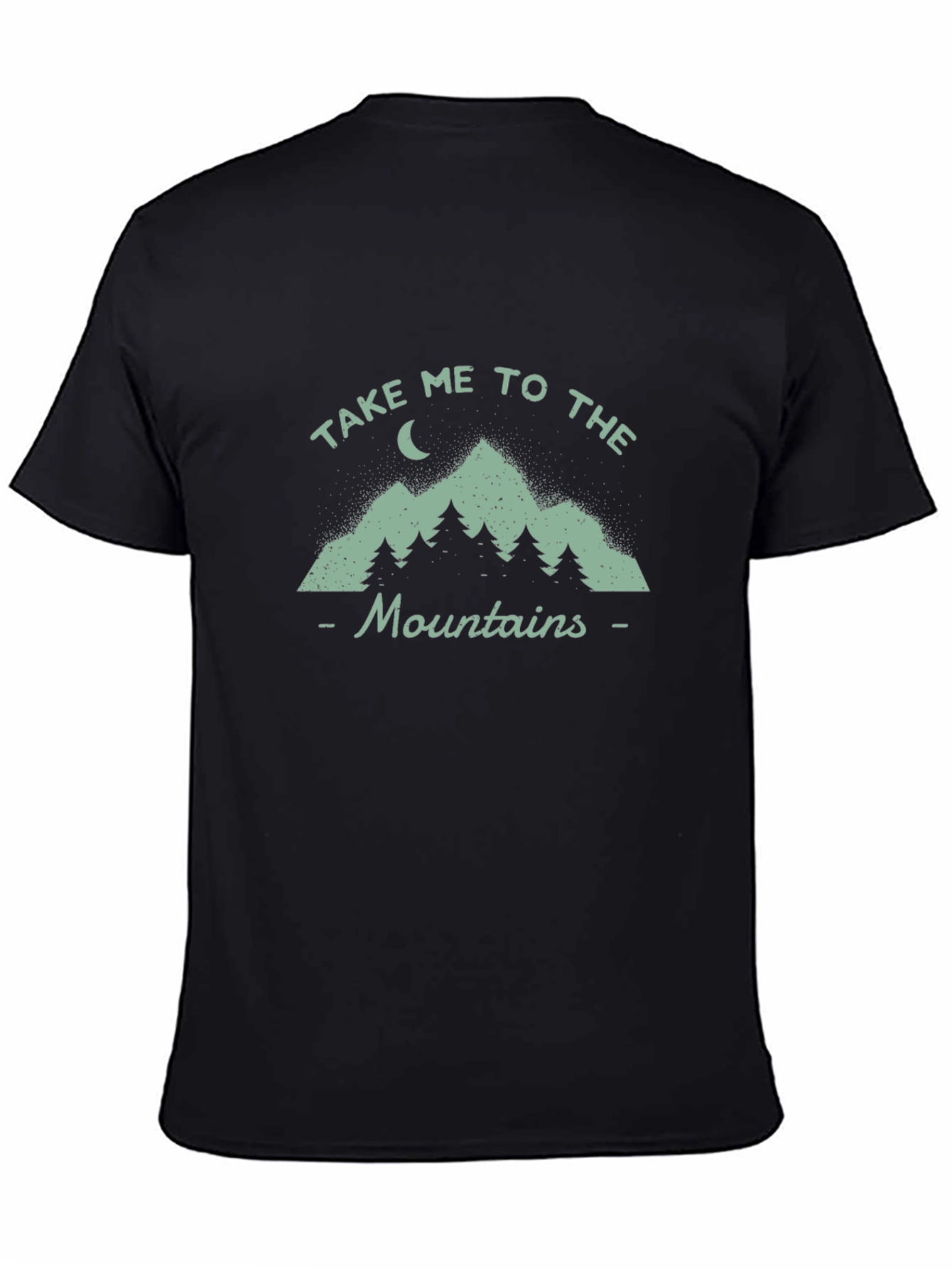 Take Me to the Mountains Black Graphic Tee
