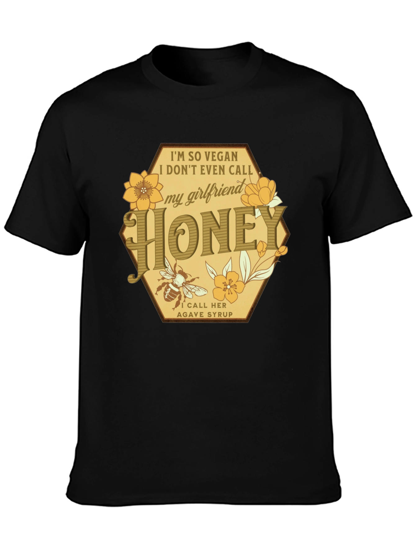 Vegan Honey Girlfriend Graphic T-Shirt