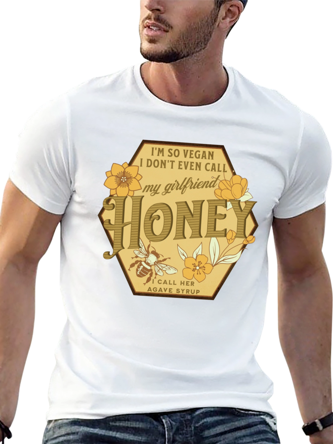Vegan Honey Girlfriend Graphic T-Shirt