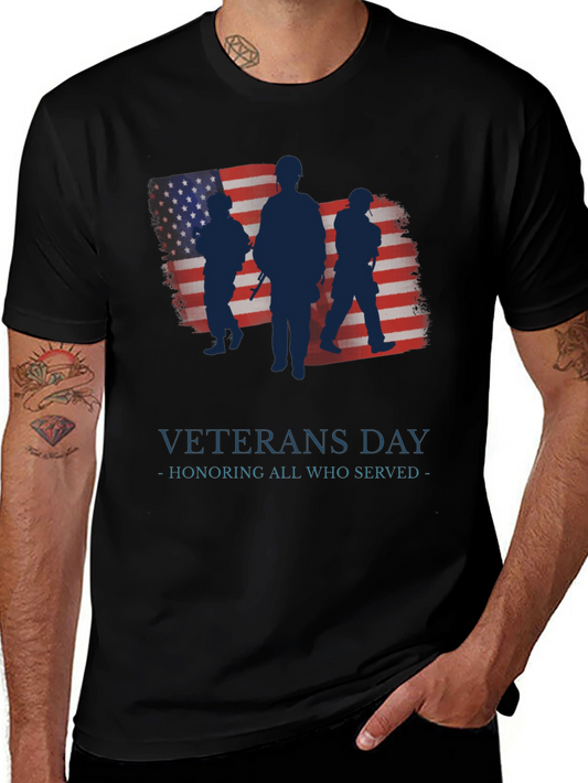 Veterans Day Honor T-Shirt - Honoring All Who Served