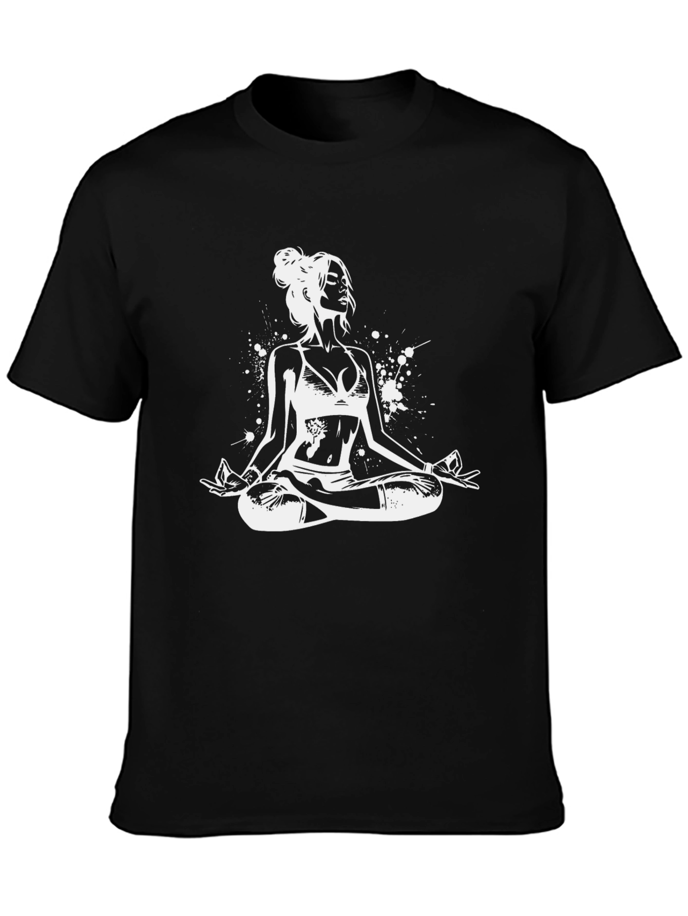 Yoga Woman T-Shirt - Black