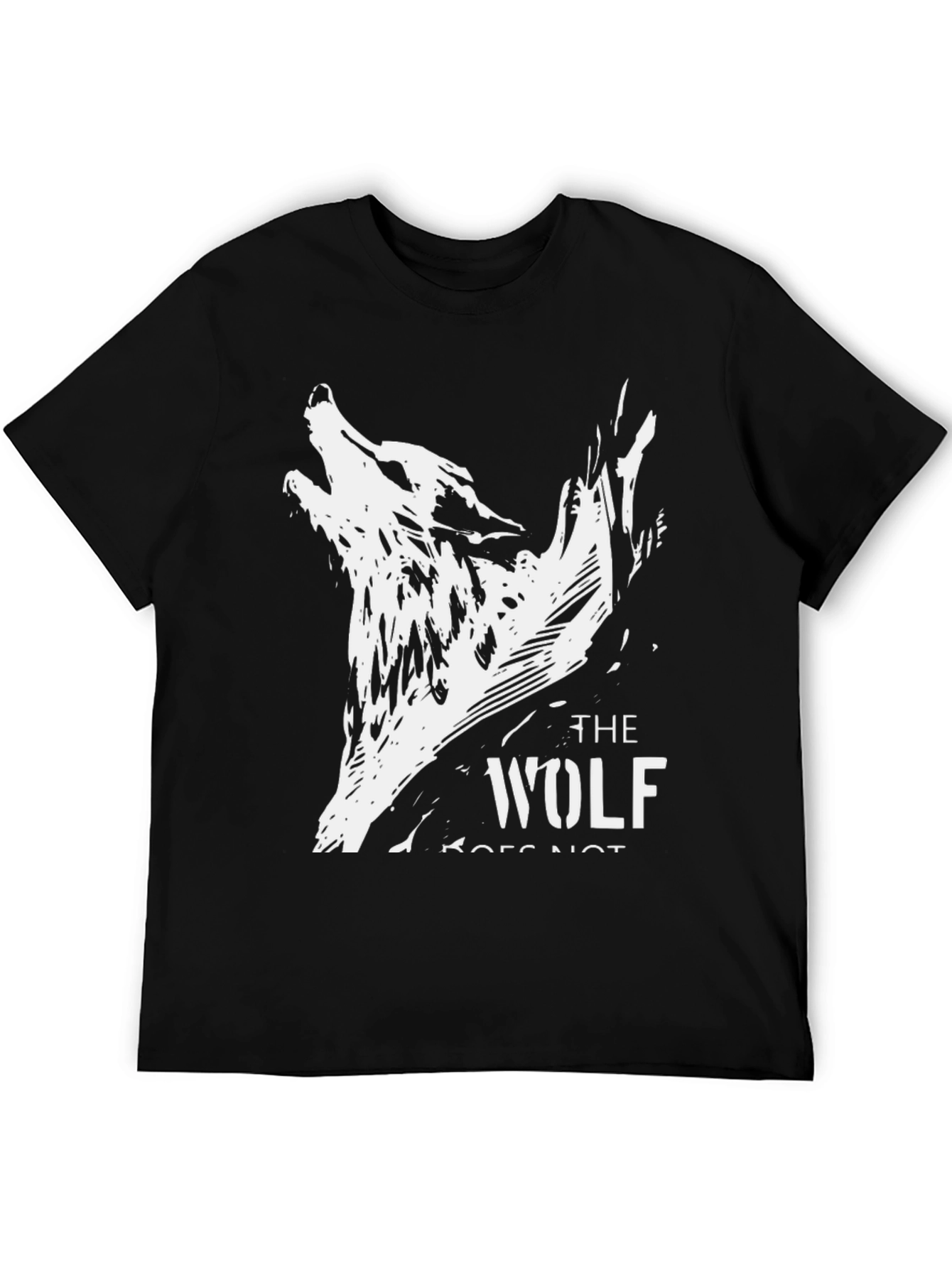 The Wolf Graphic Black T-Shirt