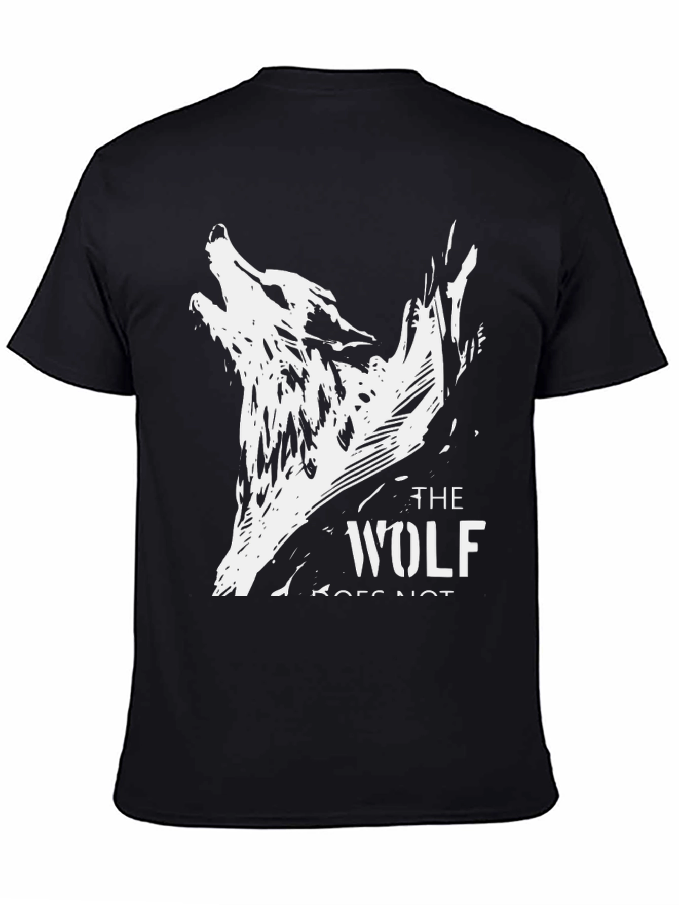 The Wolf Graphic Black T-Shirt