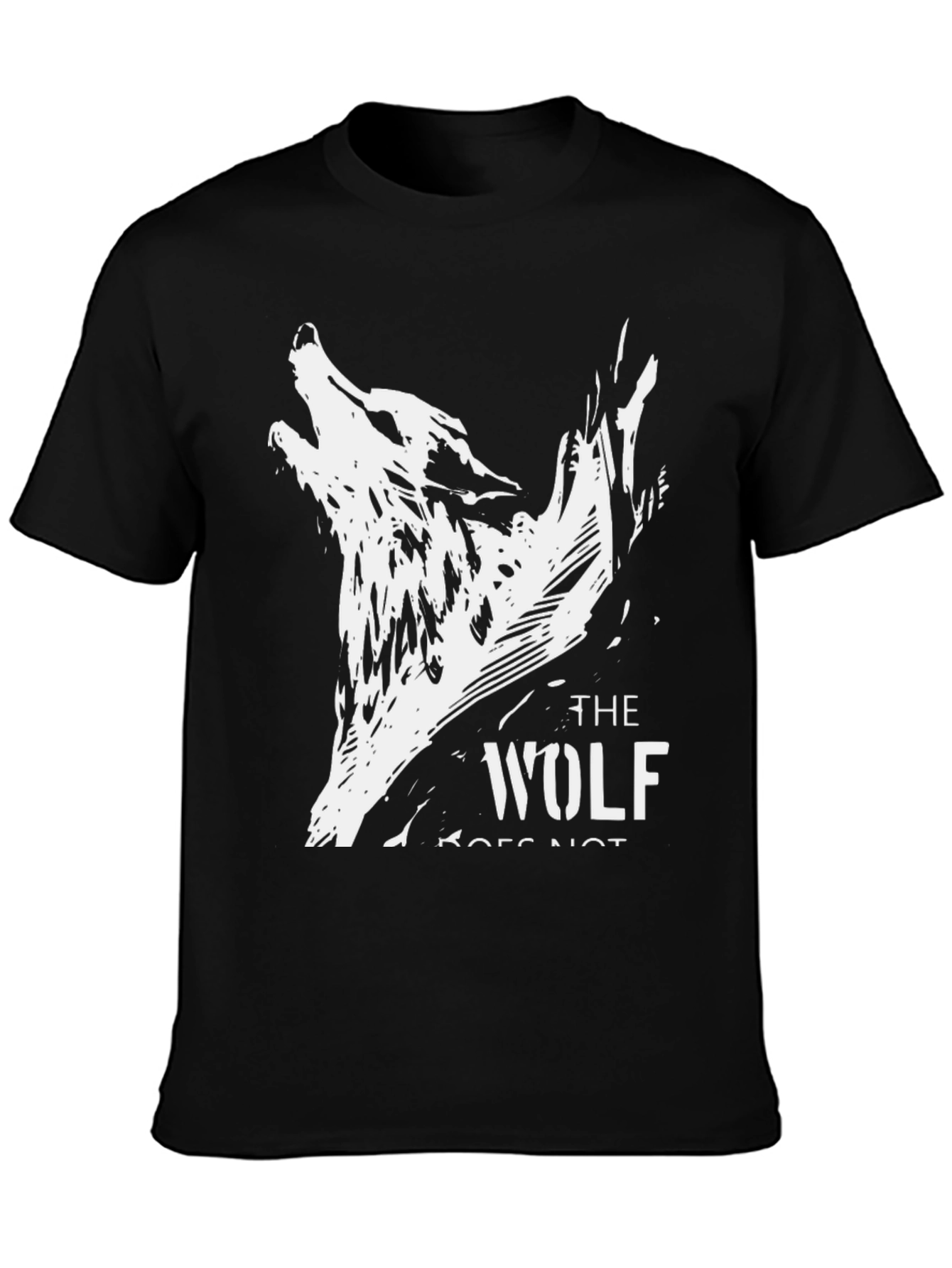 The Wolf Graphic Black T-Shirt
