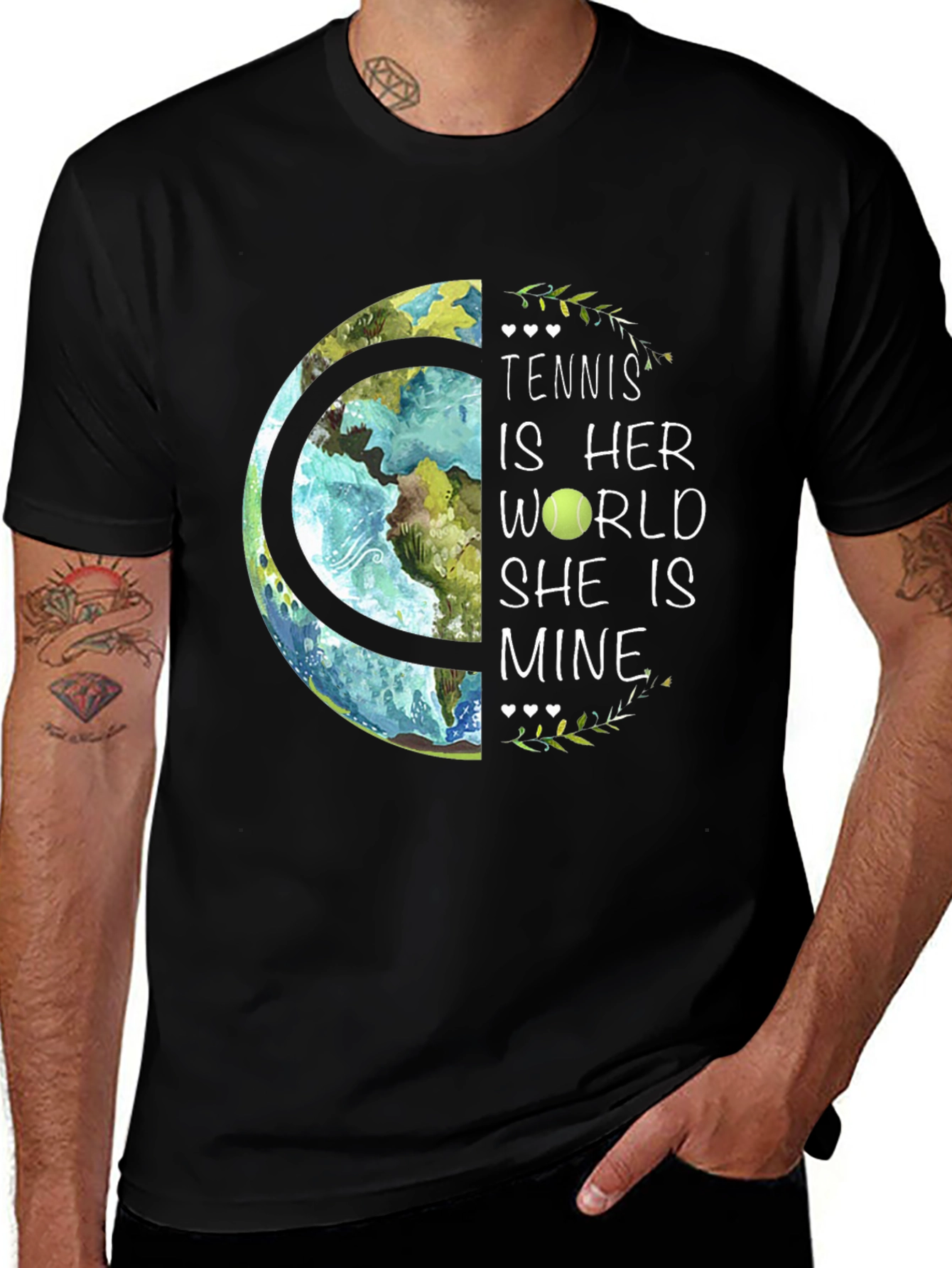 Tennis is Her World Graphic T-Shirt