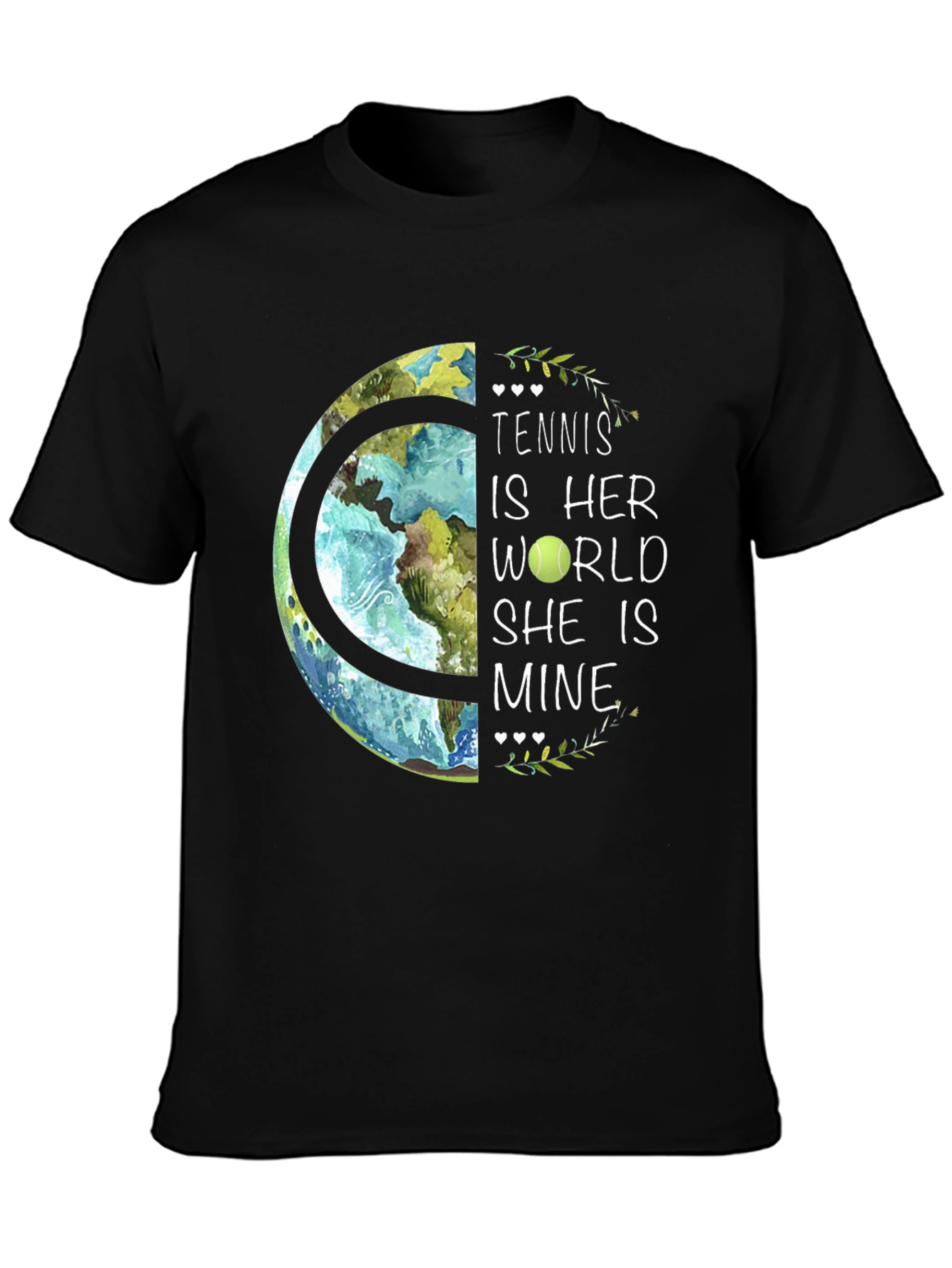 Tennis is Her World Graphic T-Shirt