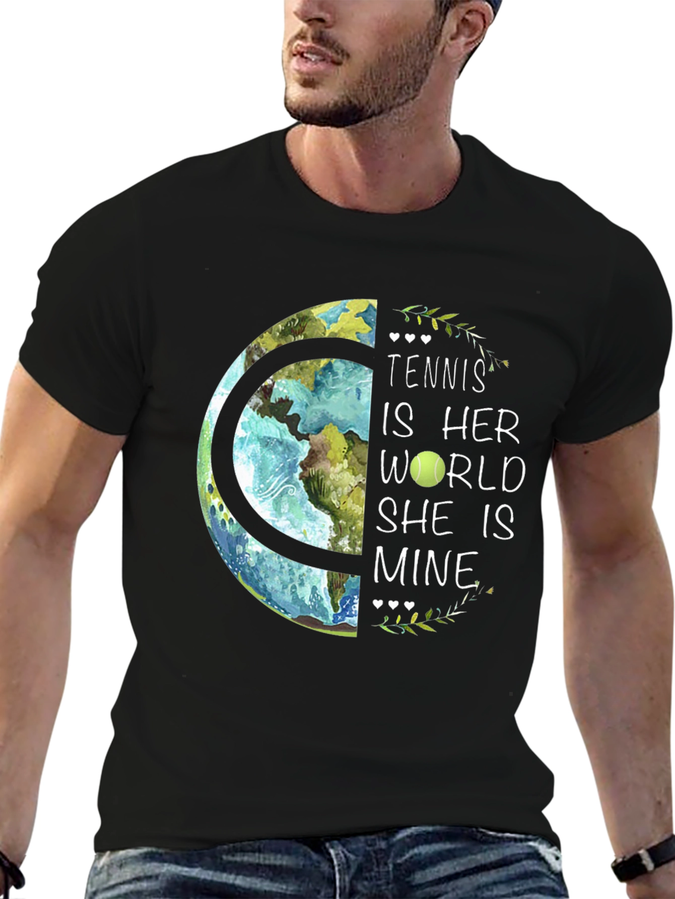 Tennis is Her World Graphic T-Shirt