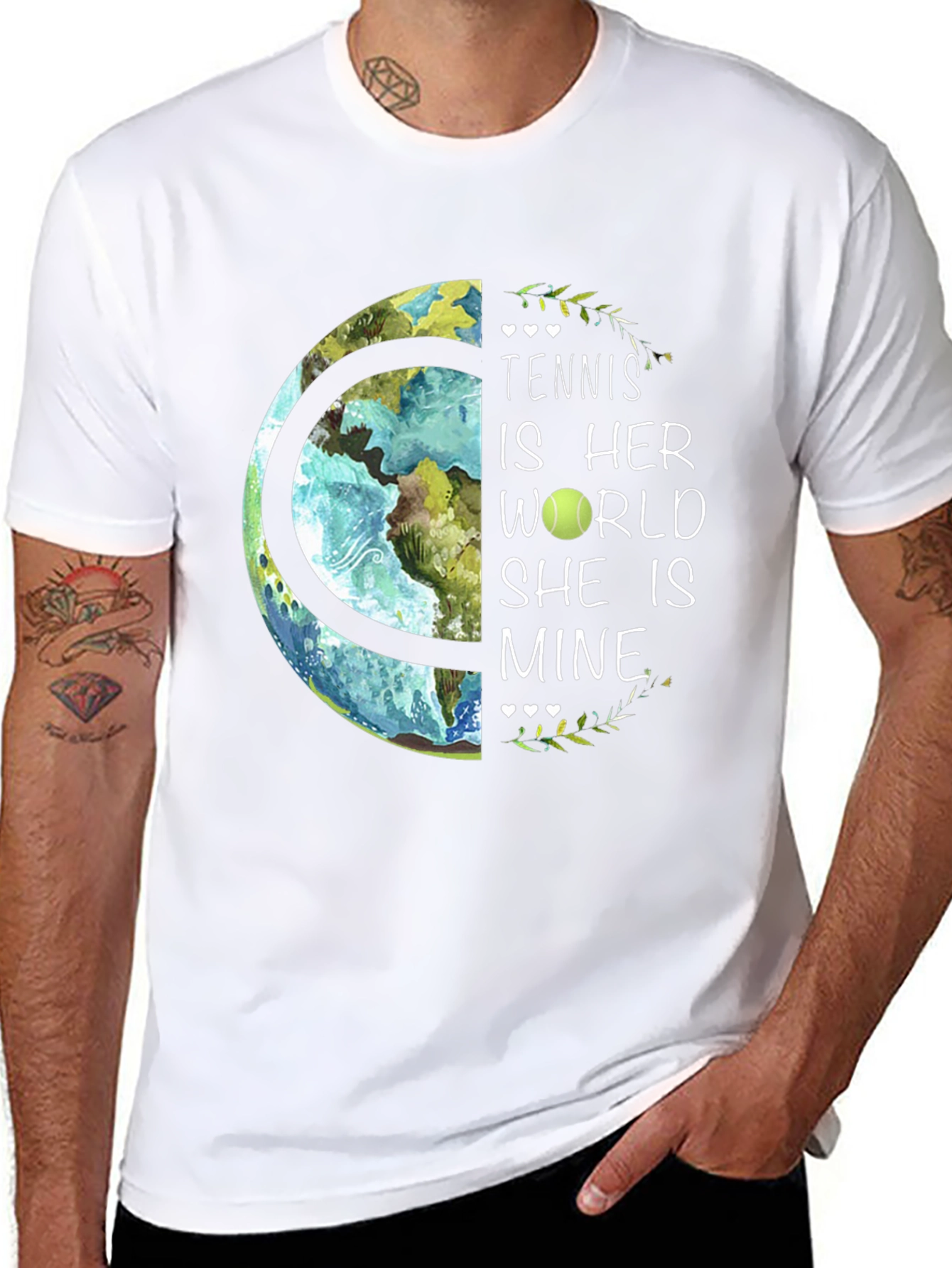 Tennis is Her World Graphic T-Shirt
