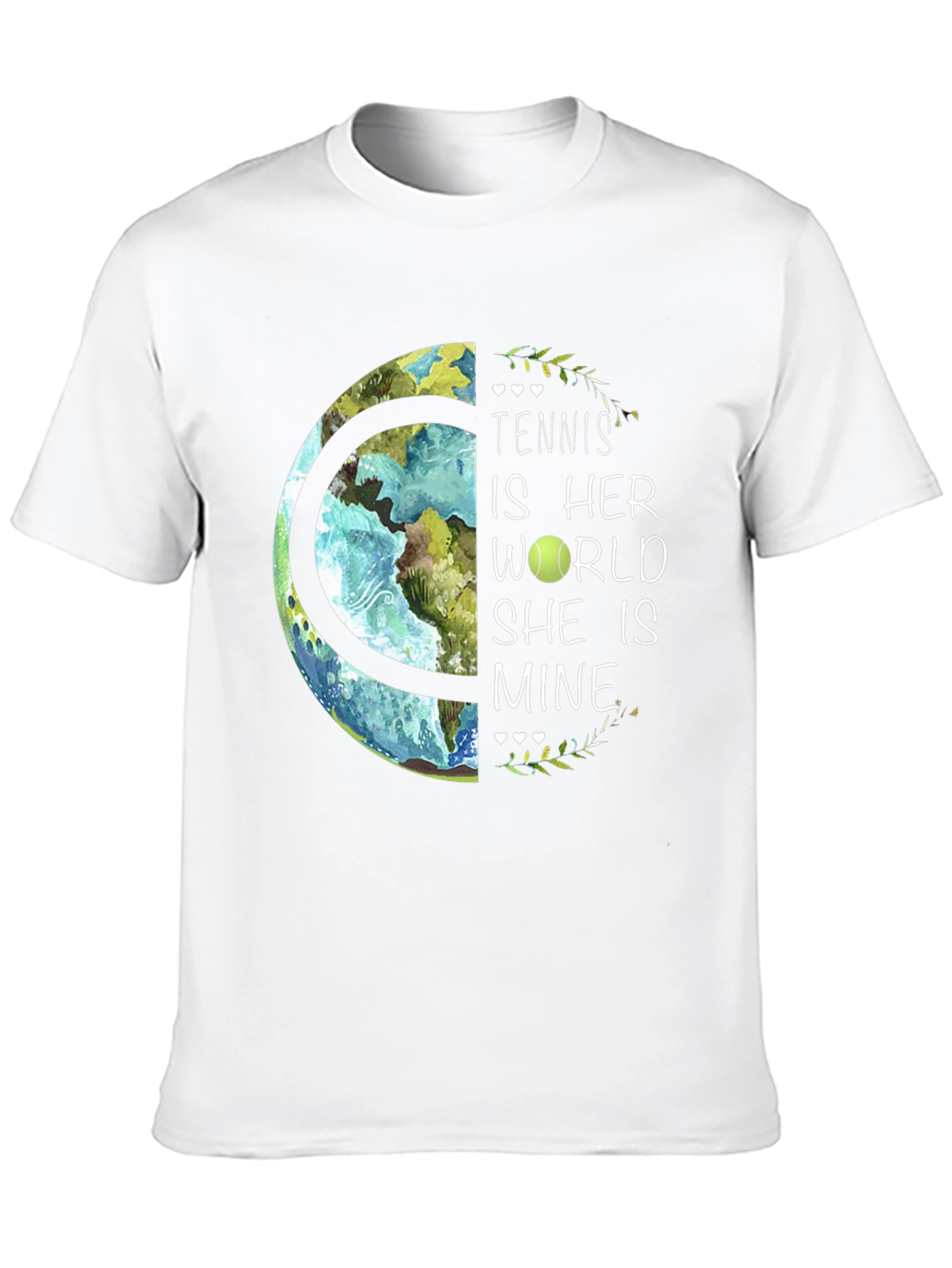 Tennis is Her World Graphic T-Shirt