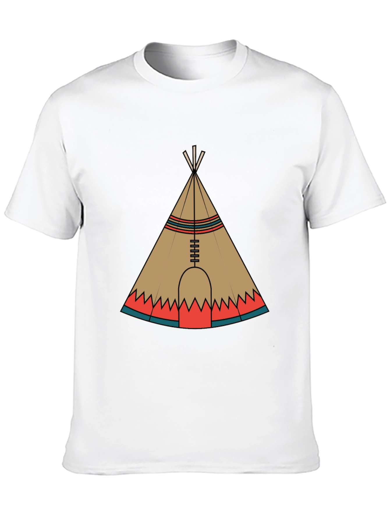 Teepee Graphic Black T-Shirt