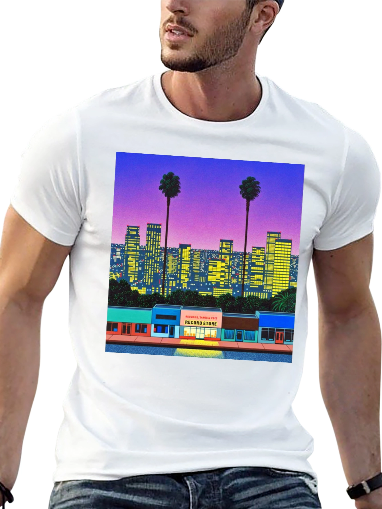 Vaporwave Cityscape T-Shirt