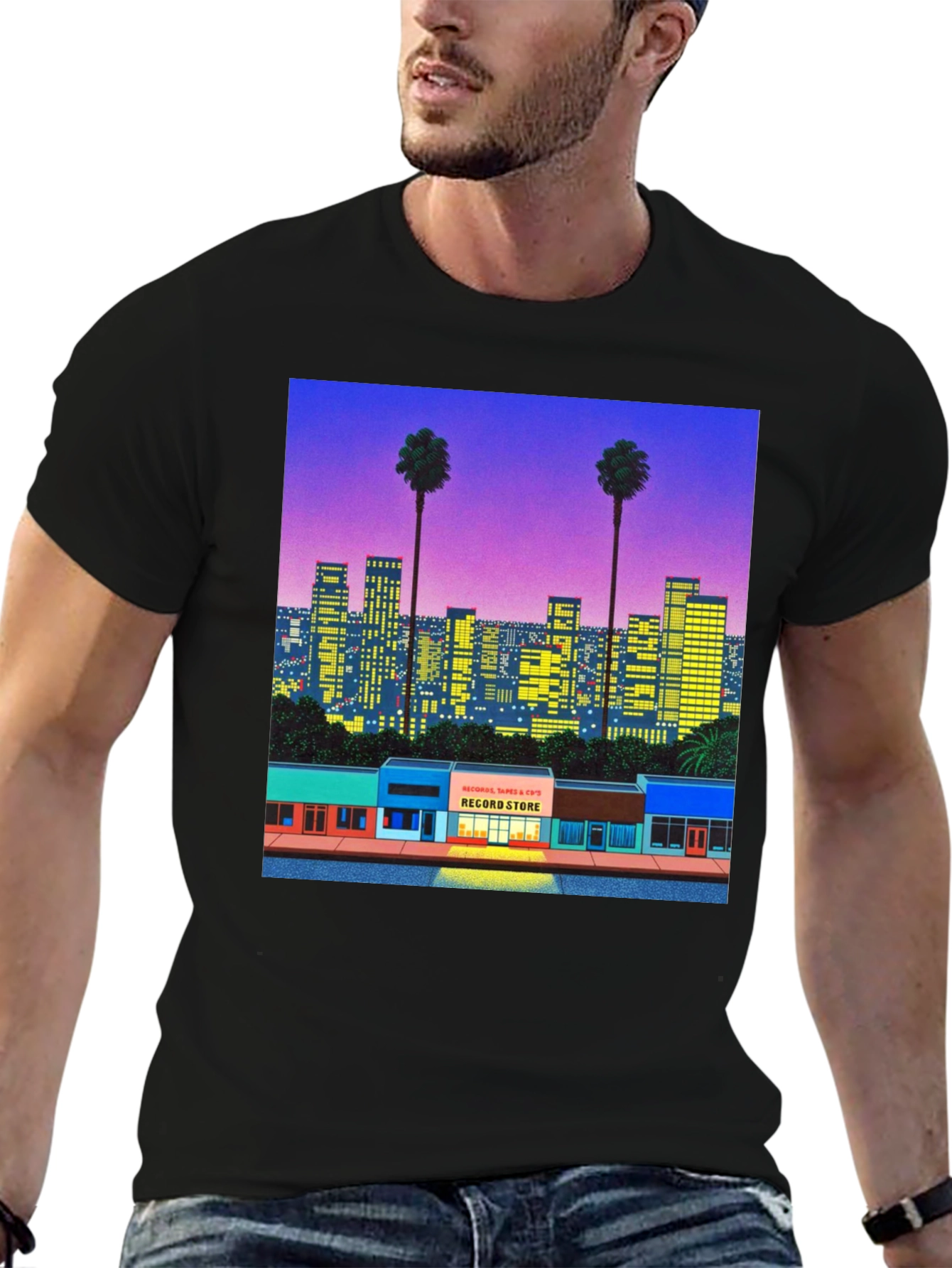 Vaporwave Cityscape T-Shirt