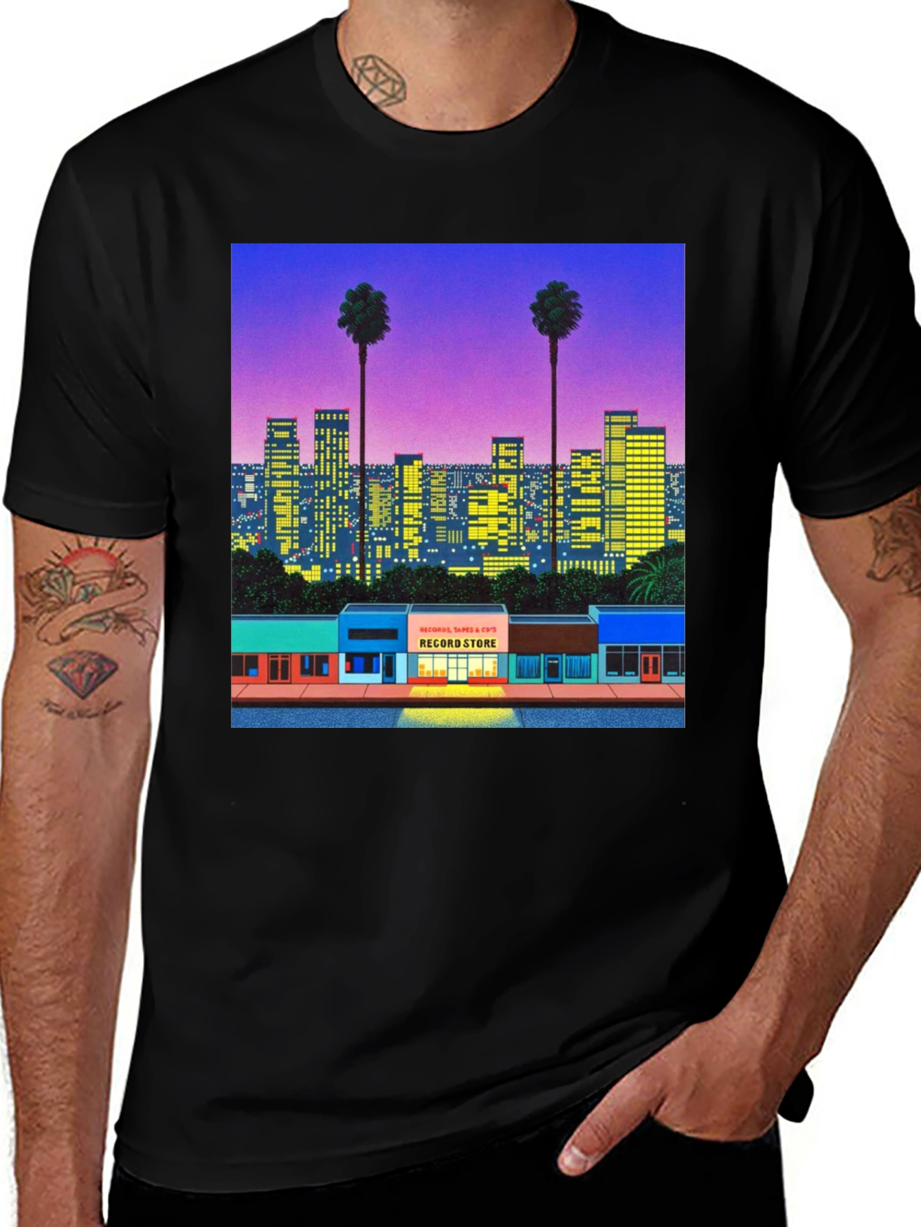Vaporwave Cityscape T-Shirt