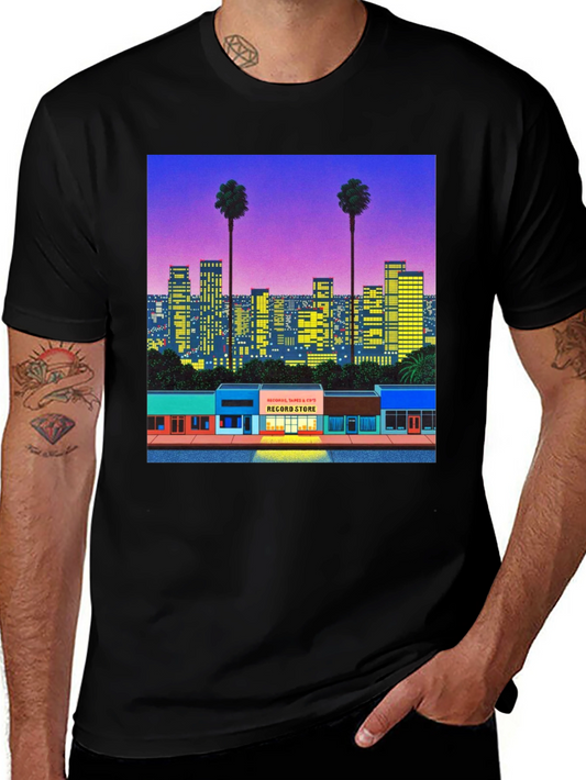 Vaporwave Cityscape T-Shirt