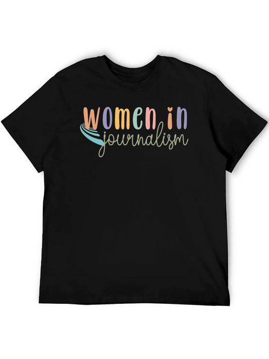 Women in Journalism Black T-Shirt
