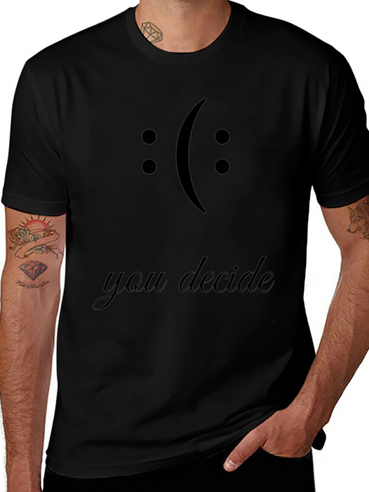 You Decide Graphic Tee - Black Crewneck