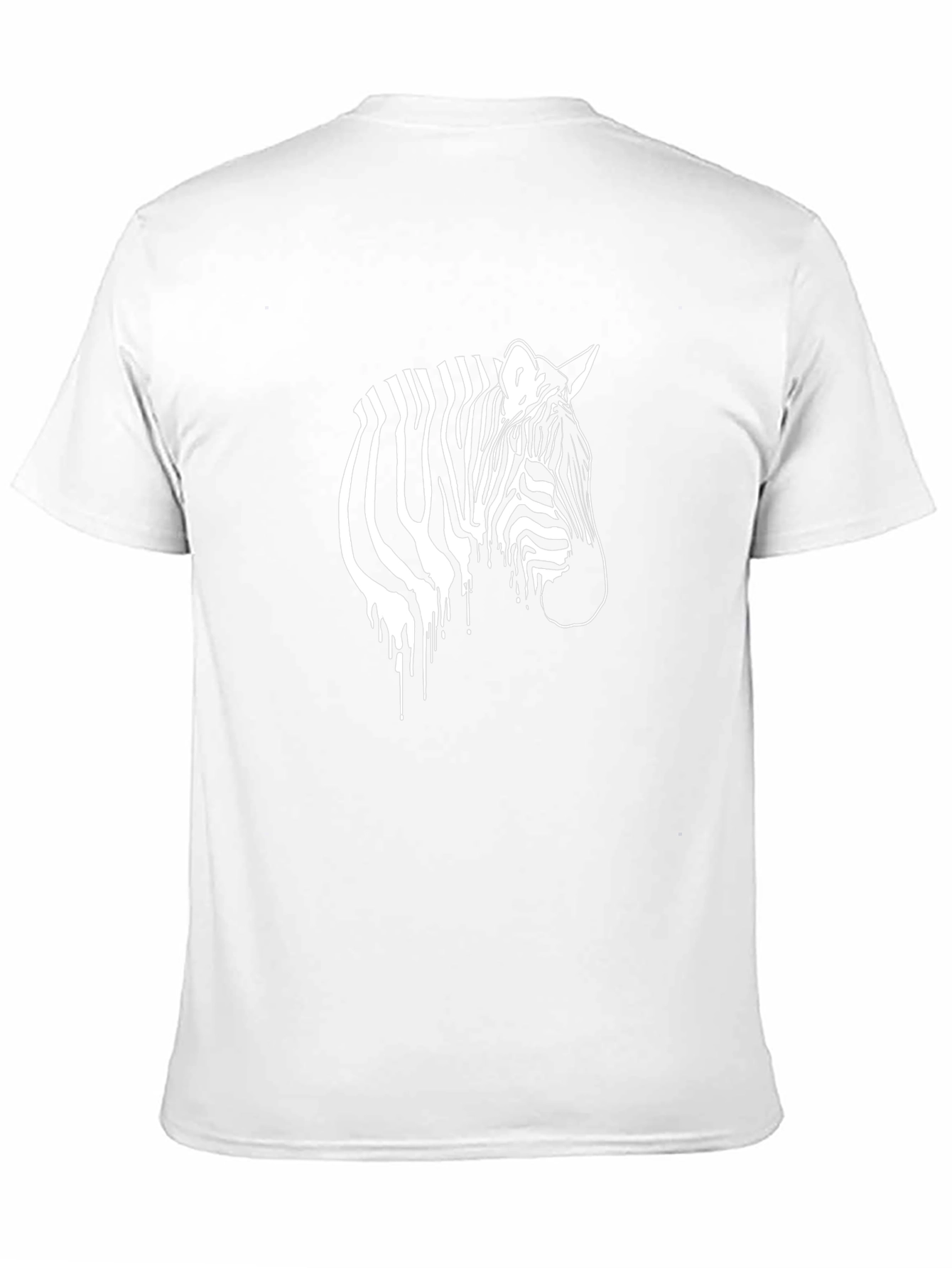 Zebra Graphic Print Black T-Shirt