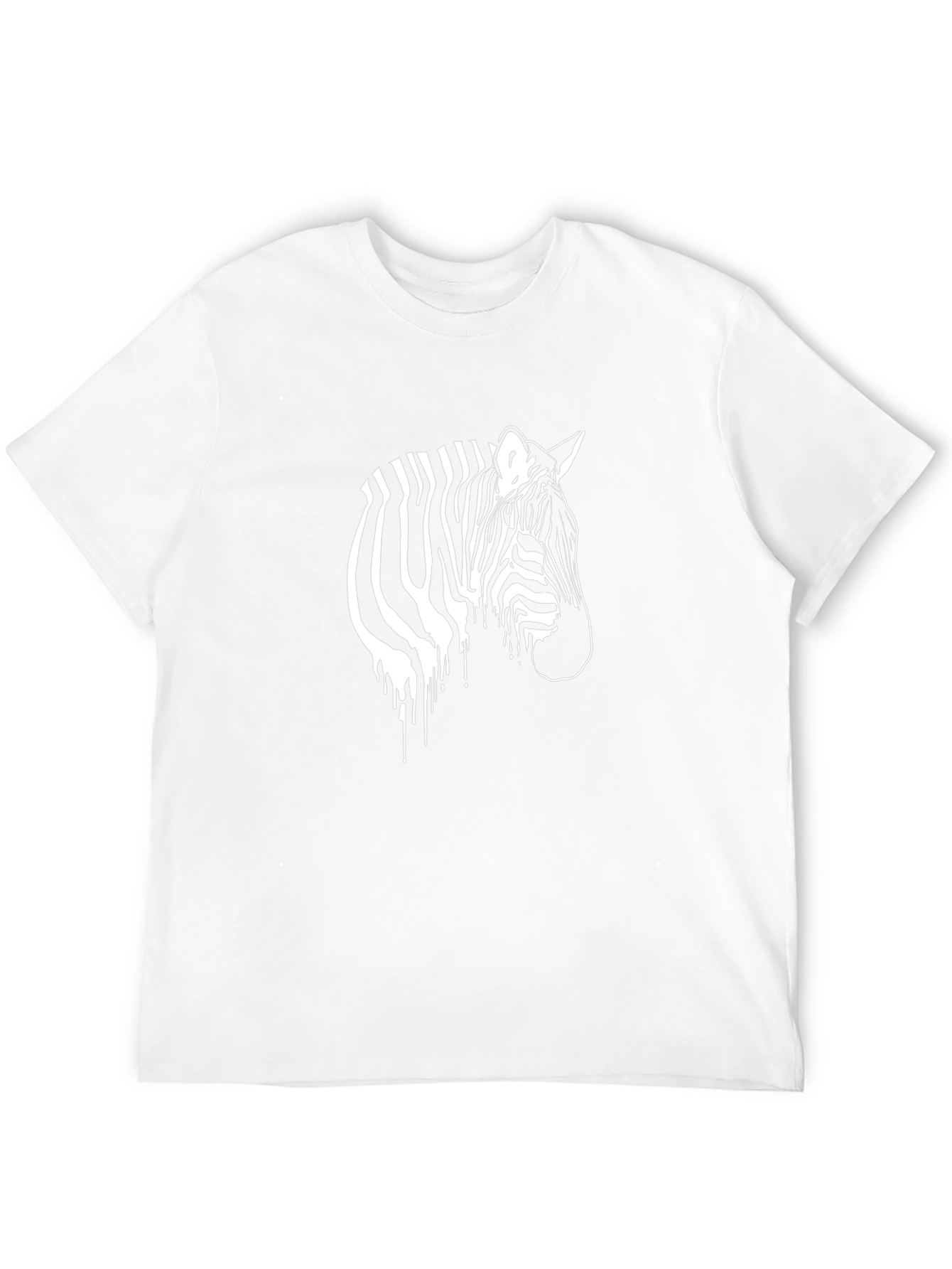 Zebra Graphic Print Black T-Shirt