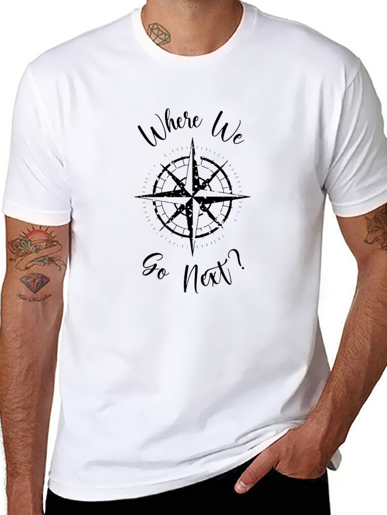 Where We Go Next Compass T-Shirt