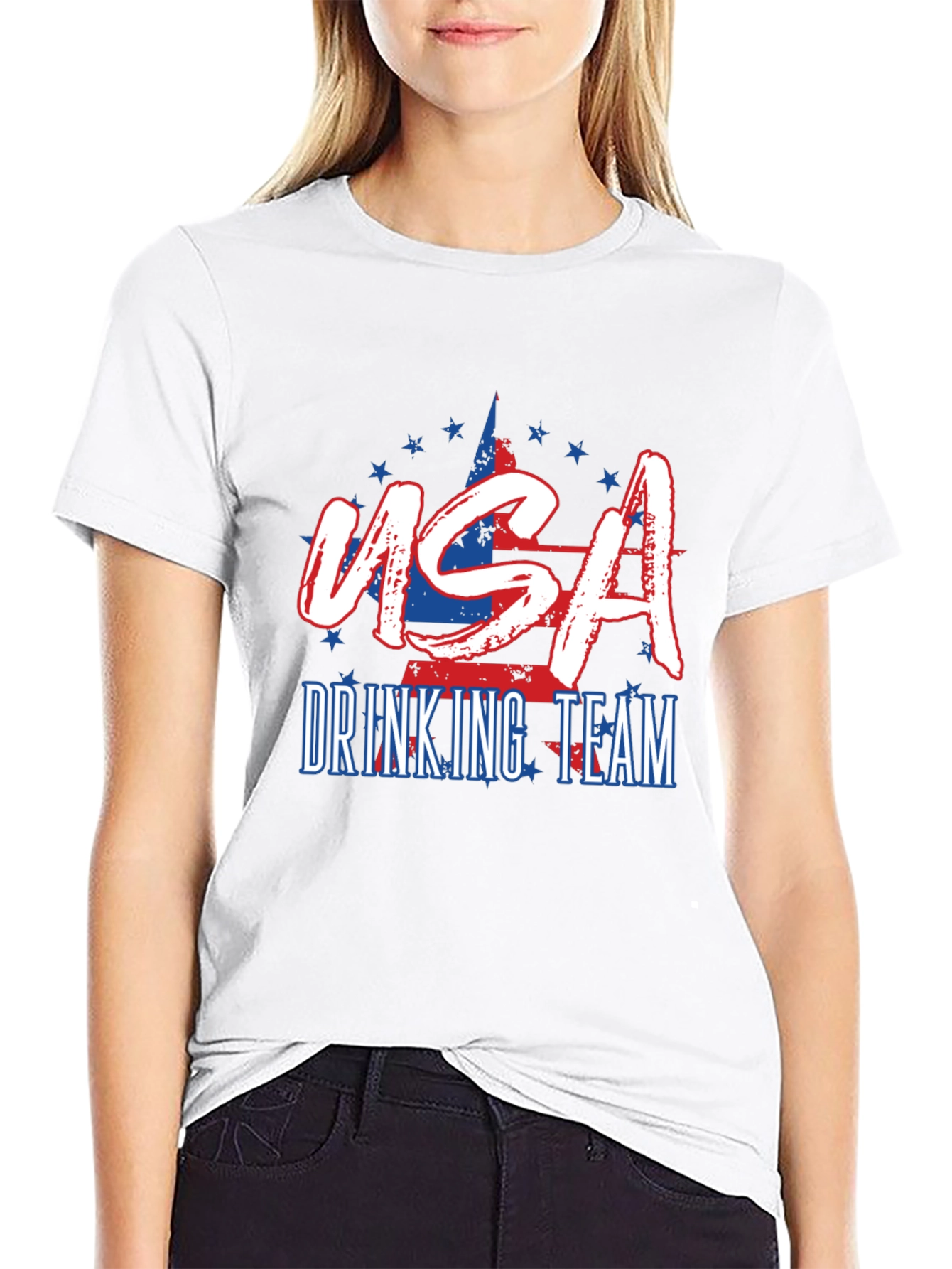 USA Drinking Team Patriotic T-Shirt